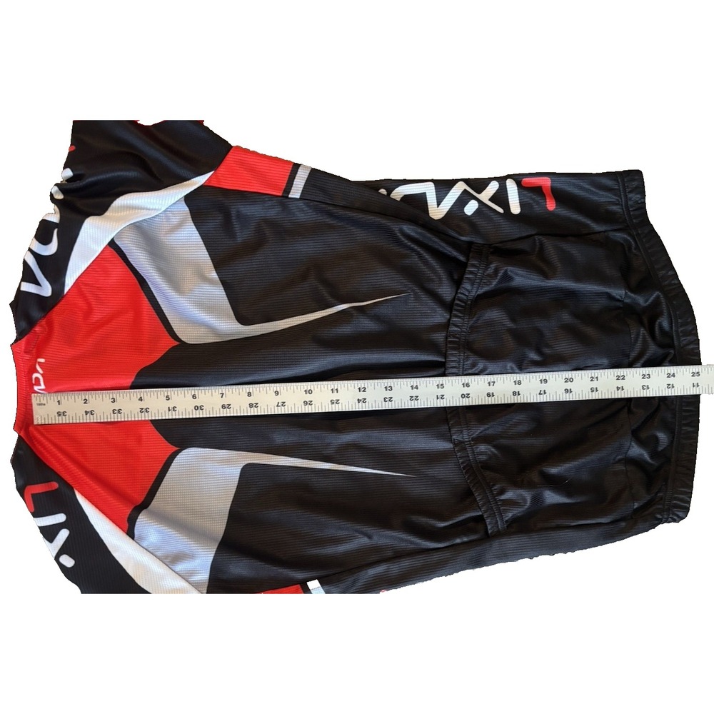 Lixada Mens Pro Functional Cycling Jersey Red Black White Size EU S Small Zip Up - Picture 11 of 12